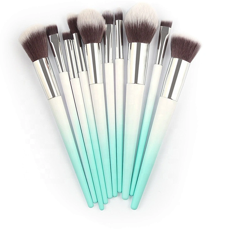 10pcs private label glitter makeup brush set for women makeup tools