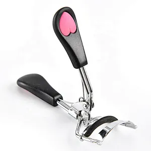 Hot sale multifunctional eyelash curling clip love handle beauty tool wide angle eyelash curler