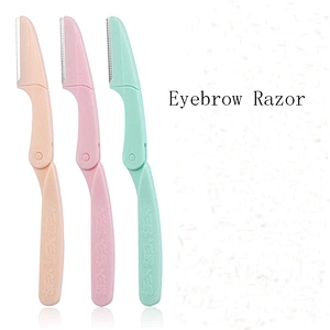 JZG 1pcs Wholesale Foldable Style Cosmetic Eyebrow Razor Trimmer Blade Shaver For Women