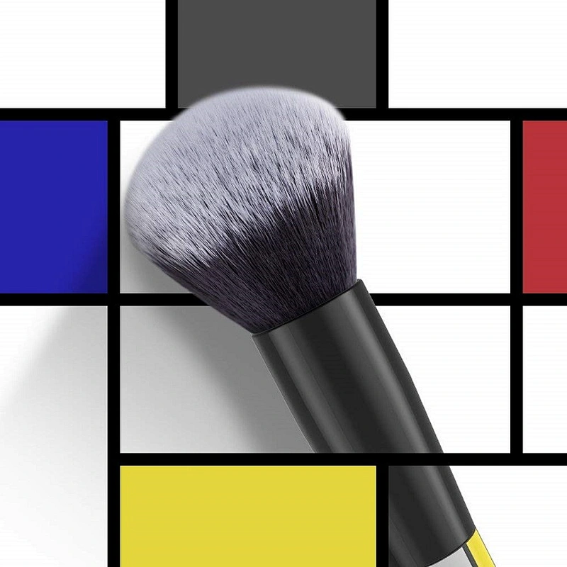 Face Powder Eye Shadow Eyeliner Foundation Blush Lip Liquid Cream Blending brush 9 pcs professional customized makeup brush set
