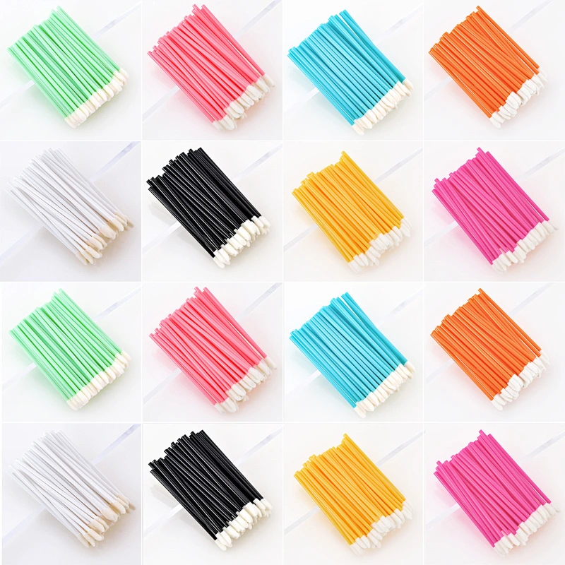 Lipstick Scrub Gloss Makeup Brush Disposable Lip Applicator Brush Cotton Wands Applicator Make Up Tool