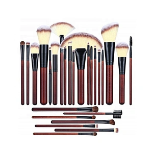26pcs private label makeup cosmetics brushes red luxury makeup brush set professional makeup
