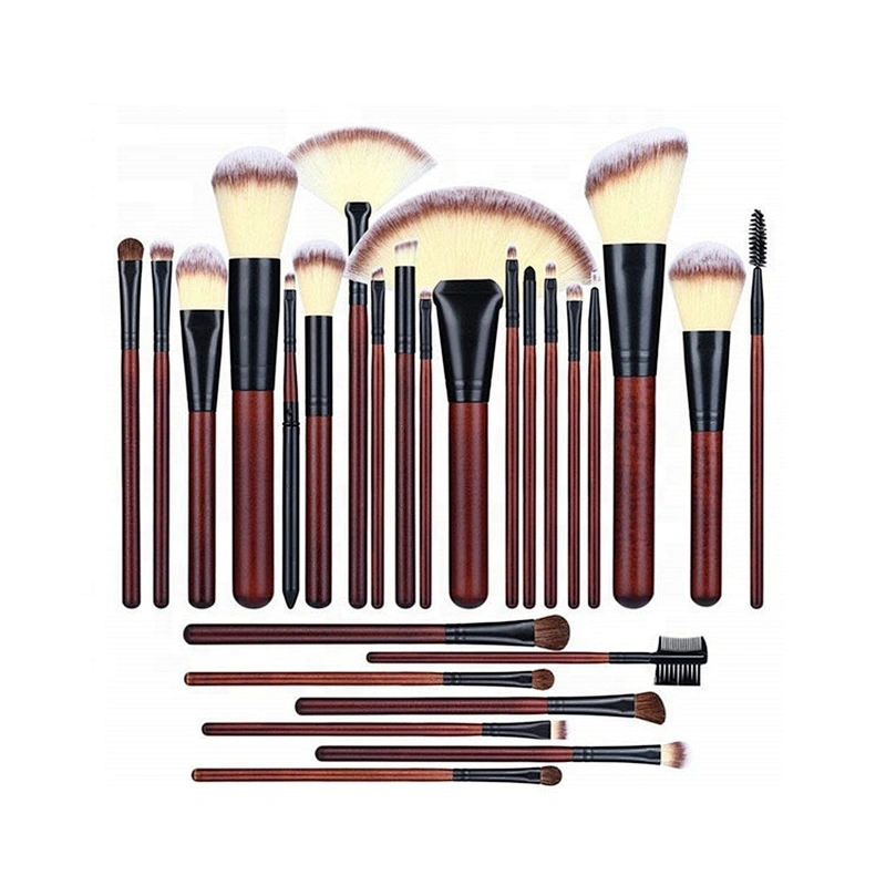 26pcs private label makeup cosmetics brushes red luxury makeup brush set professional makeup
