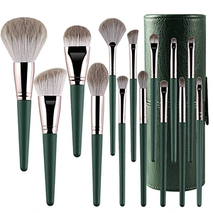 Factory New High quality 14pcs makeup brushes set soft wooden handle beauty tools complete set of makeup brushes for beginners