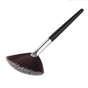 Fan Shape Single Makeup Brush Blush Brush Applicator Natural Bristle Synthetic Hair Facial Mask Fan Concealer Brushes