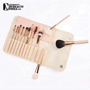 12 piece professional beauty colorful cosmetic makeup brush set