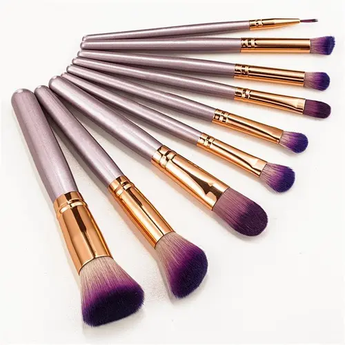 Cosmetics tools professional 9pcs synthetic makeup brush set foundation blush eye brush
