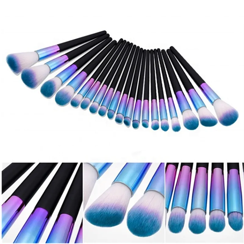 professional custom 19pcs makeup brush set