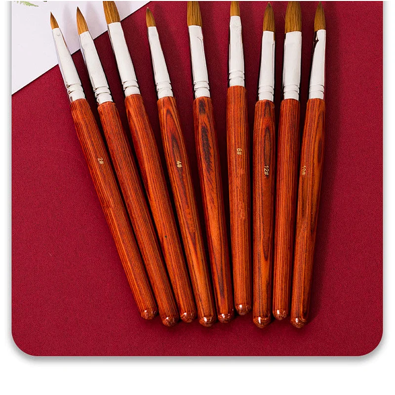 Acrylic Gel Polish Nail Brushes for Nail Art Wooden Handle Manicure Supplies Pure Kilonsky Nail Brush