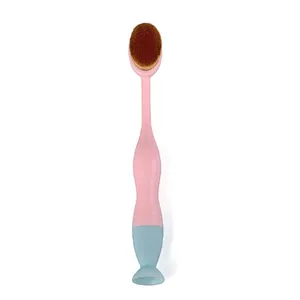 1pc Professional Sucker Beauty Brush Toothbrush Type Powder Foundation Brush Multi-functional Makeup Brush