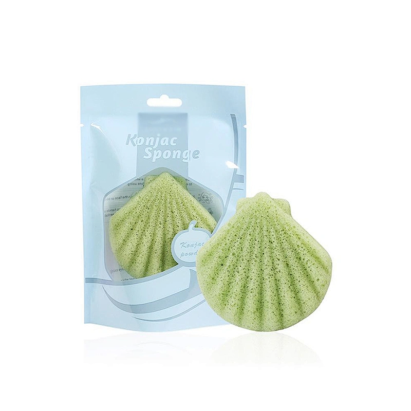 JZG Custom 100% Natural Konjac Sponge Set with Activated Bamboo Charcoal - Body & Facial Sponge Deep Cleansing Sponge Organic