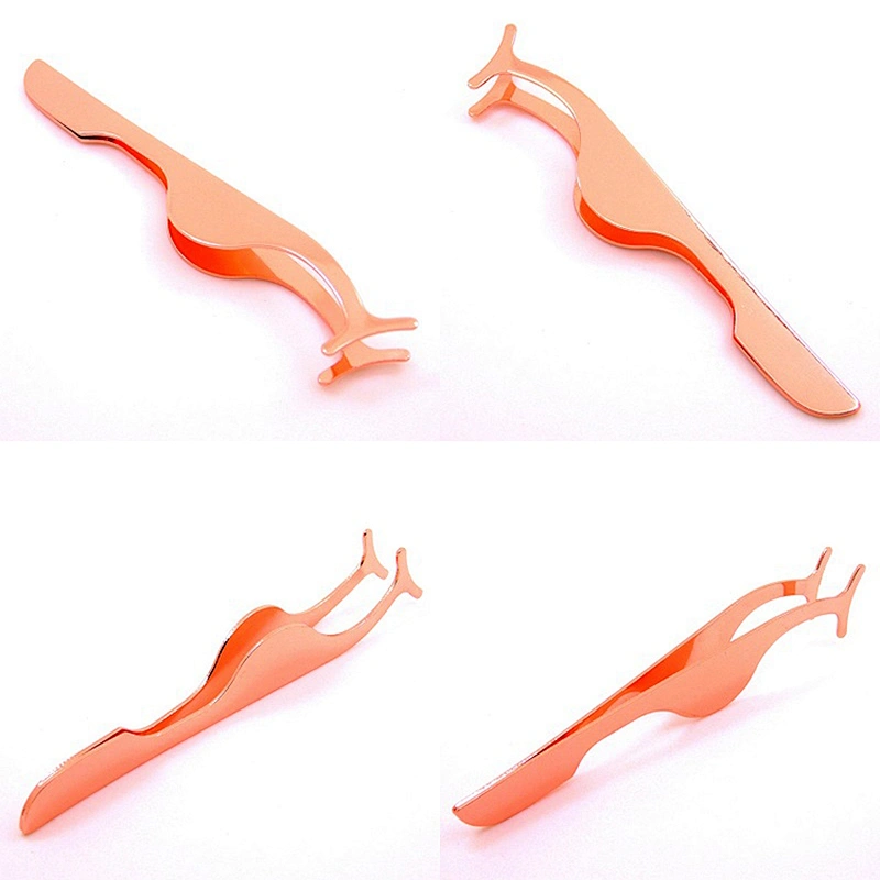 7 Color Optional False Eyelashes Tweezer Fake Eyelash Extension Applicator Clamp Eye Lash Remover Curler Auxiliary Makeup