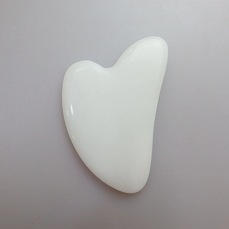 Facial Massage Tool White Jade Gua Sha Stone,Massager Sets Gua Sha Tool Jade Roller Opal Gua Sha For Face And Body