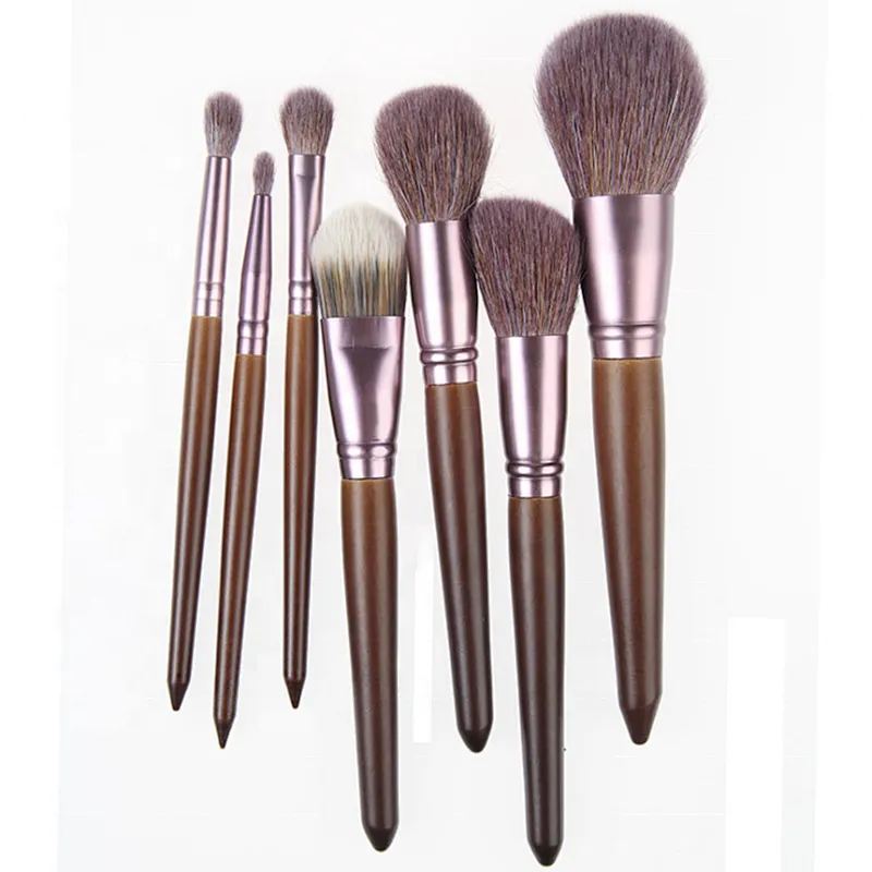 wholesale 7pcs brush sets powder foundation blusher facial beauty tools