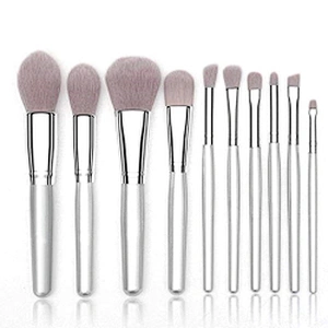 Wholesale highlighter makeup private label 10pcs make up blending brushes set