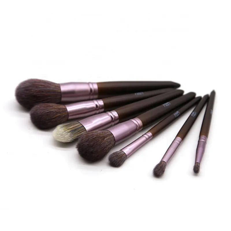 wholesale 7pcs brush sets powder foundation blusher facial beauty tools