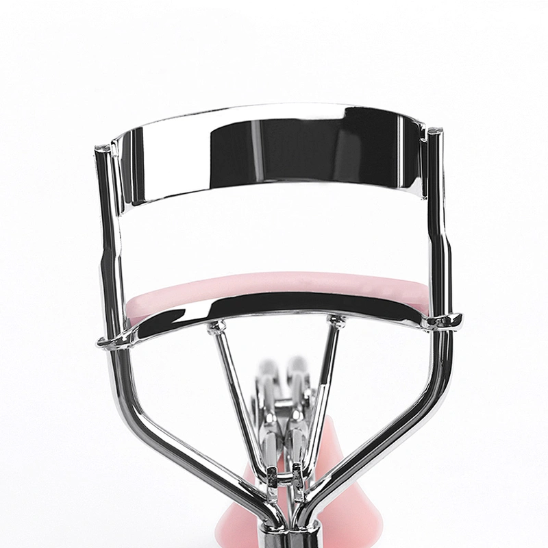 1PCS Woman Silver Eyelashes Curler Supplementer Clip with Pink Handle Lash Curler Lash Lift Tool Beauty Eyelashes Tools