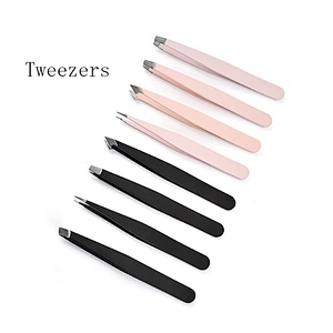 JZG Wholesale Personalized Eyelash Tweezers, Private Label Tweezers Eyelash Extension, Professional Eyelash Tweezers Set