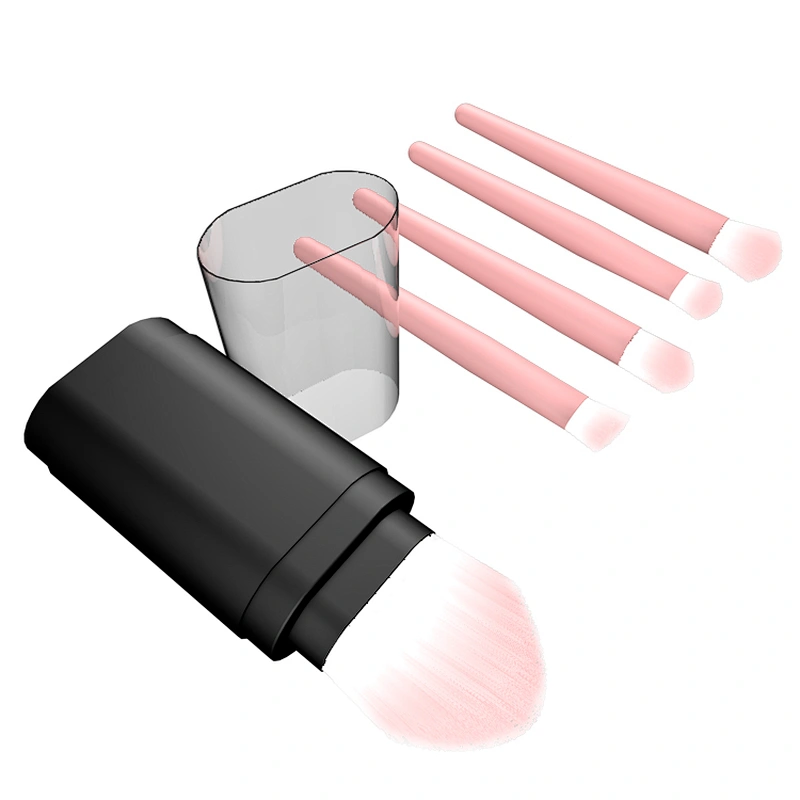 Creative 5pcs Travel Portable Flexible Mini Eye Makeup Brushes Set Powder Eyeliner Eyebrow Lip Make Up Brushes