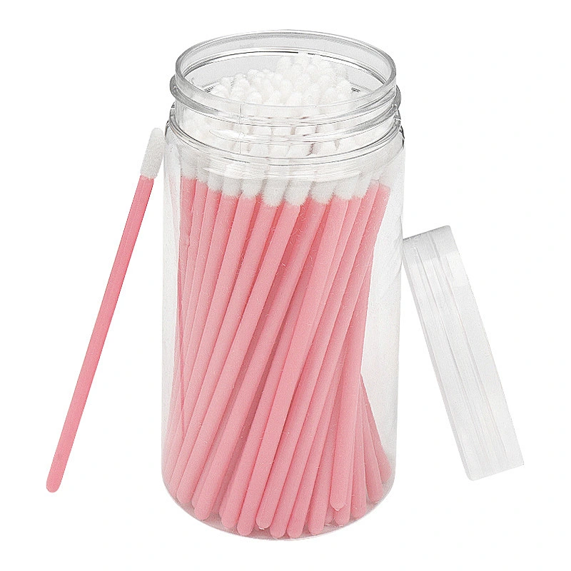 Cheap Disposable Lip Balm Make Up Applicator Flocked Tip Lipgloss Wands