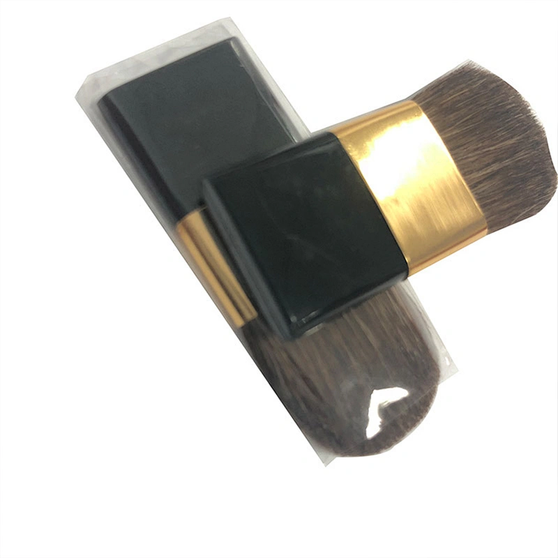 JZG Vegan High Quality Cheap Small Flat Beauty Makeup Foundation Blush Brush