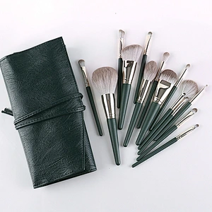 Factory New High quality 14pcs makeup brushes set soft wooden handle beauty tools complete set of makeup brushes for beginners