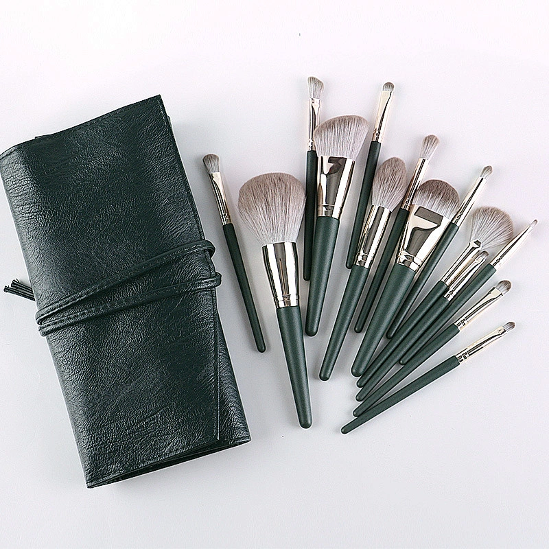 Factory New High quality 14pcs makeup brushes set soft wooden handle beauty tools complete set of makeup brushes for beginners