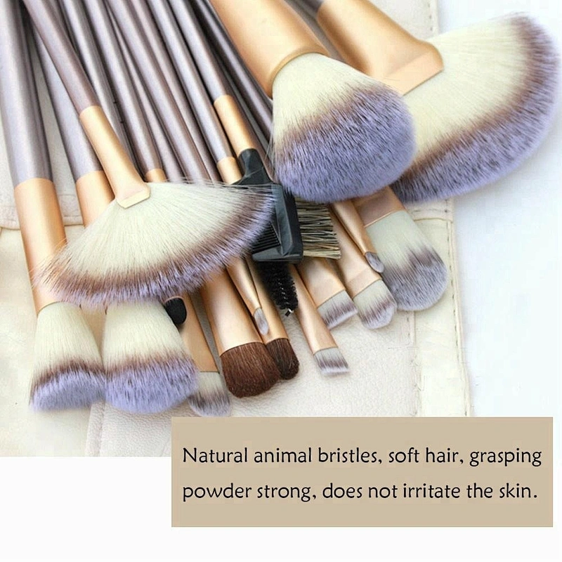 24PCS high quality makeup brush set cosmetic professional Synthetic fiber hair tool