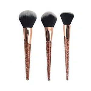 New cosmetics brushes 7pcs professional synthetic hair glitter makeup brush set