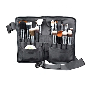 Black Professional Portable Makeup Brush Receiving Bag Multifunctional Cosmetic Bag