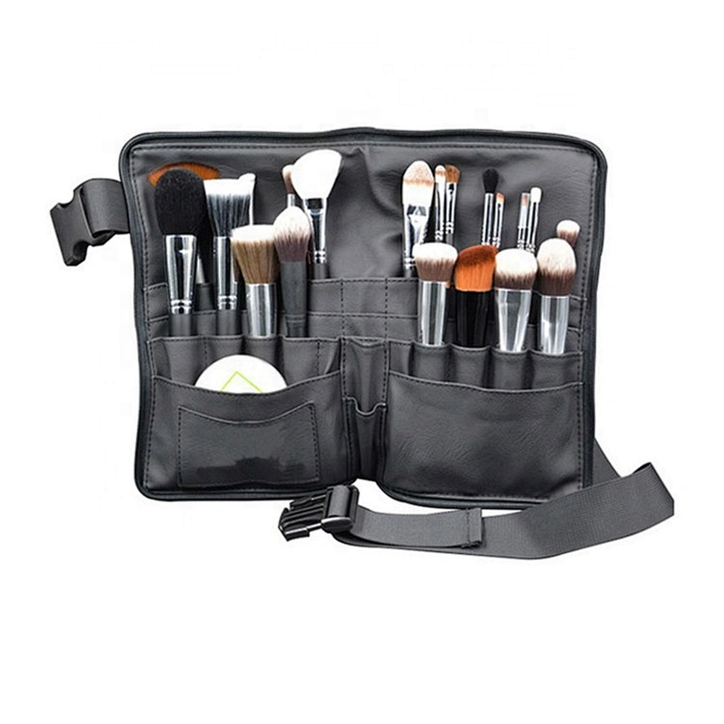 Black Professional Portable Makeup Brush Receiving Bag Multifunctional Cosmetic Bag