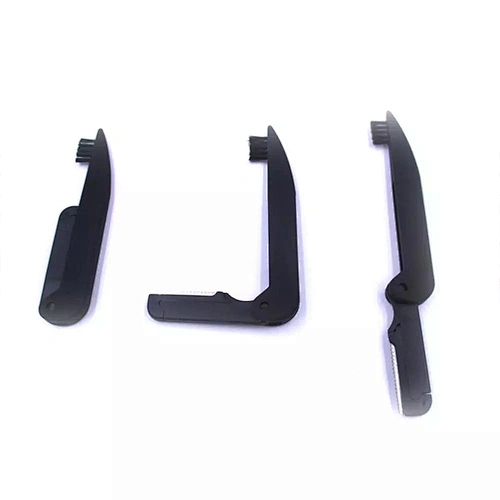 JZG 1pcs Private Label Logo Hot Sale Personal Lady Eyebrow Trimmer Eyebrow Knife With Brow Brush