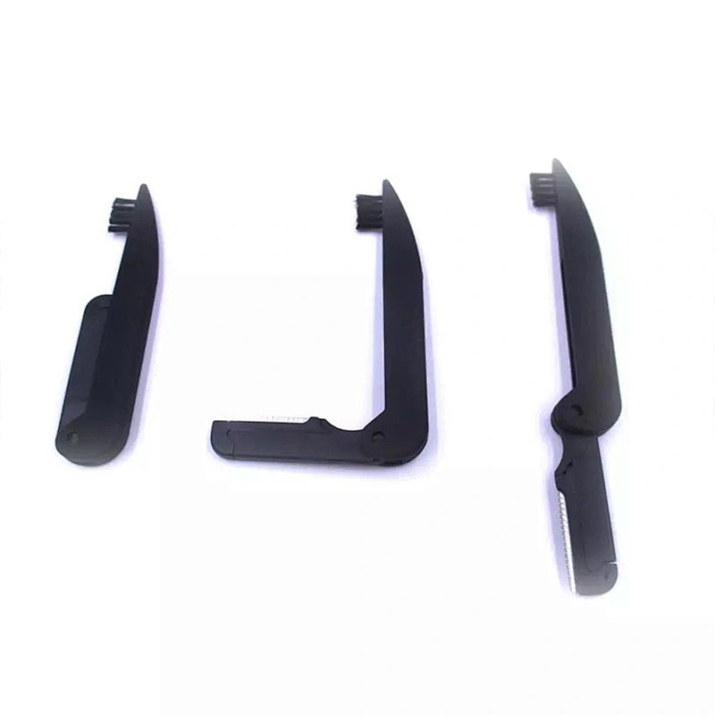 JZG 1pcs Private Label Logo Hot Sale Personal Lady Eyebrow Trimmer Eyebrow Knife With Brow Brush