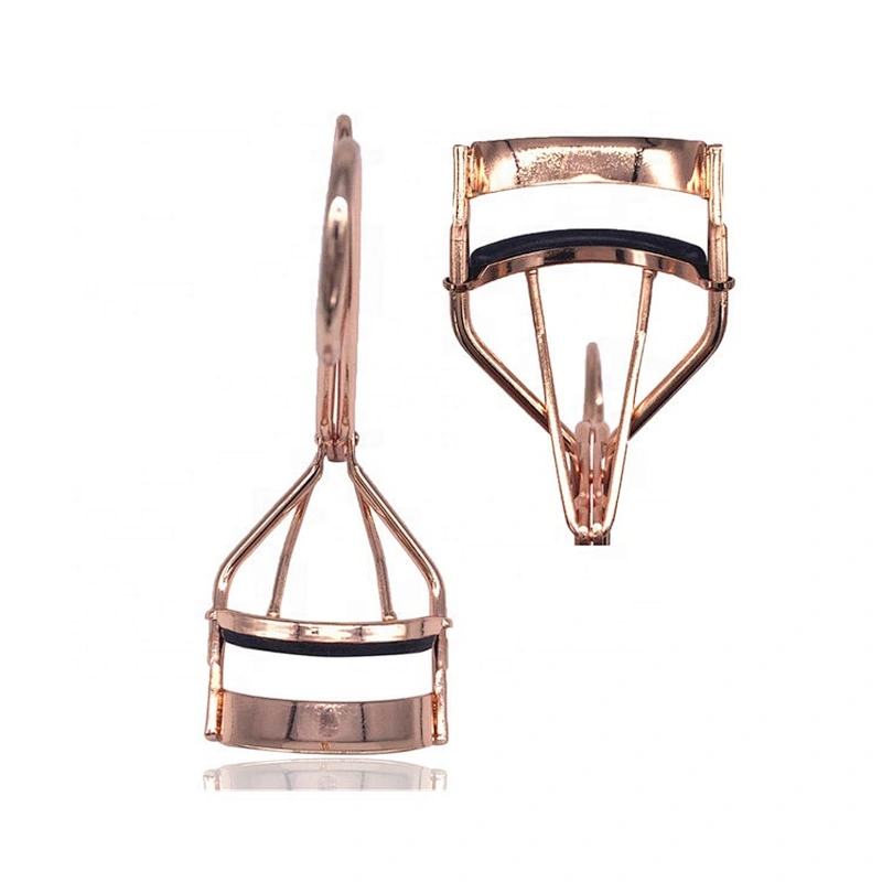 Private Label Rose gold Heated Eyelash Curler Beauty Eyelash Cosmetic Makeup Tools Accessories