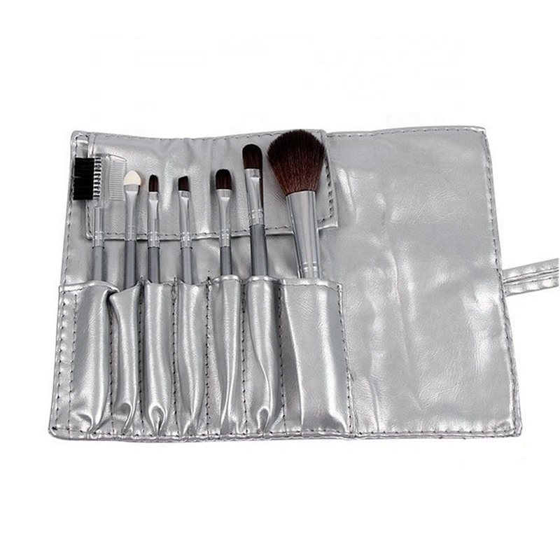 professional 7pcs makeup brush sets with makeup bag