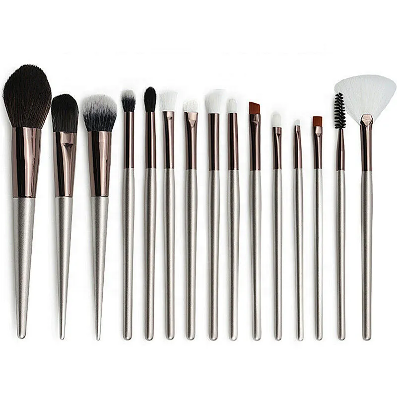 15pcs Pro Makeup Brush Set Beauty Cosmetic Foundation Powder Eyebrow Blending Brushes