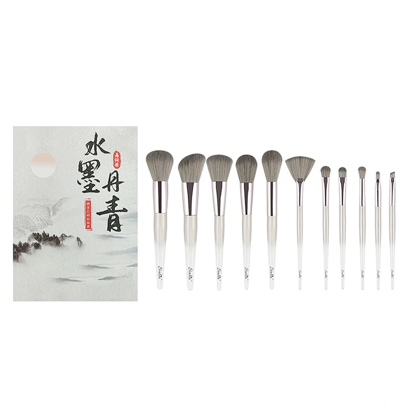 11pcs Makeup Brushes Tool Cosmetic Professional Eye Shadow Blush Foundation Blending Blush Face Shading Beauty Make up brush kit