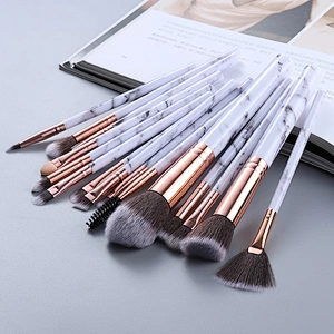5/10/15Pcs Marble Makeup Brushes Tool Set Cosmetic Powder Eye Shadow Foundation Blush Blending Beauty Make Up Brush Maquiagem