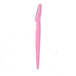 JZG 1pcs High Quality Pink Exfoliating Dermaplaning Tool Eyebrow Hair Remover Razor Shape Trimmer