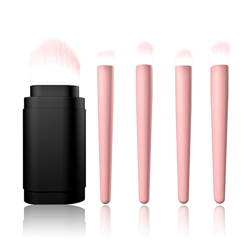Creative 5pcs Travel Portable Flexible Mini Eye Makeup Brushes Set Powder Eyeliner Eyebrow Lip Make Up Brushes