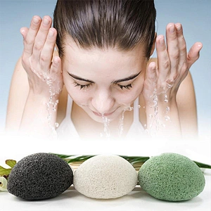 JZG Custom 100% Natural Facial Exfoliating Skin Care Private Label Organic Konjac Sponge for Skin Type Hypoallergenic Cleaning