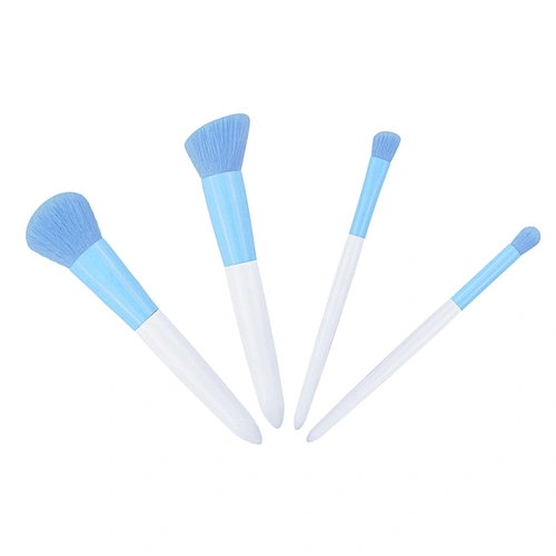 Free Sample High Quality Private Label 4pcs Nylon Custom Logo Cosmetic Tools Makeup Brush Set