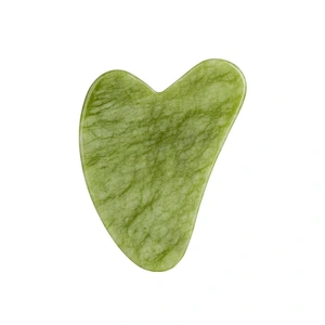 Jade Roller For Face And Gua Sha Set - Beauty Cosmetic Facial Skin Roller Massager Tool - Original Handcraft Natural Green Jade