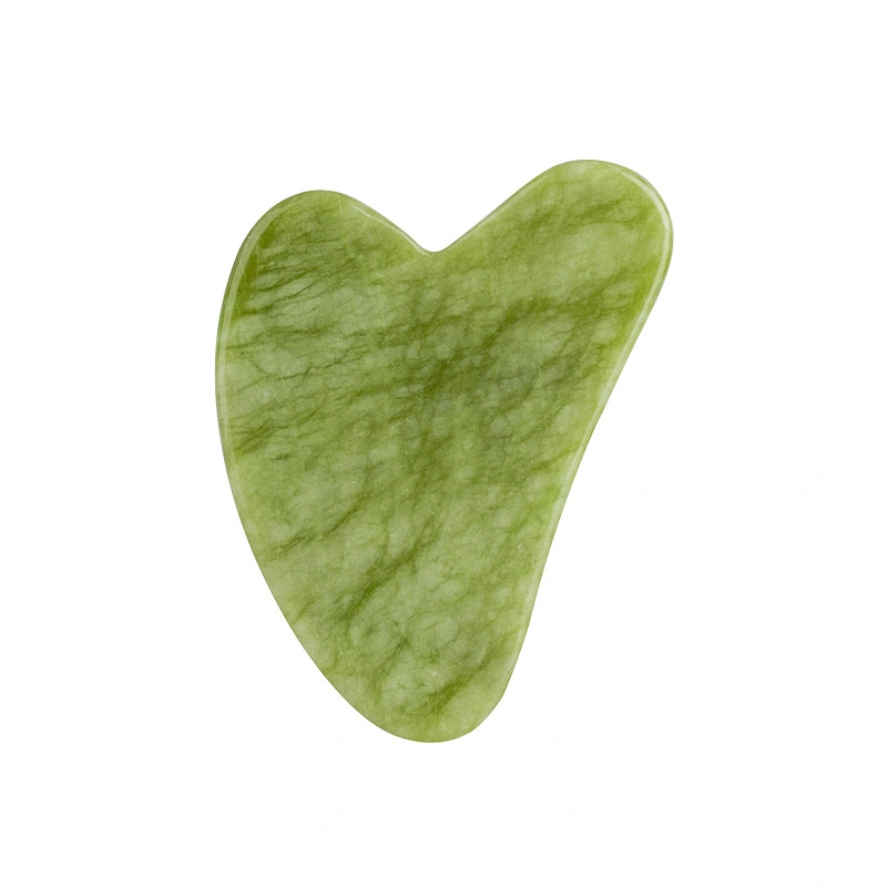 Jade Roller For Face And Gua Sha Set - Beauty Cosmetic Facial Skin Roller Massager Tool - Original Handcraft Natural Green Jade