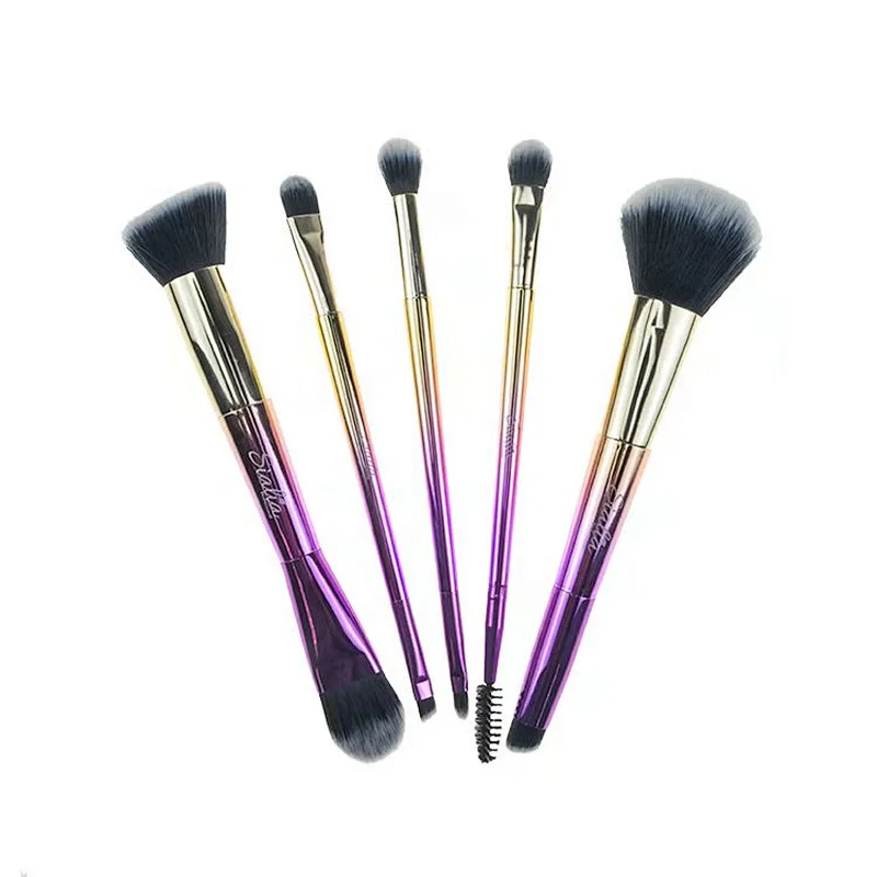 5 pcs Synthetic Hair refillable Make Up Brushes Wholesale makeup brush