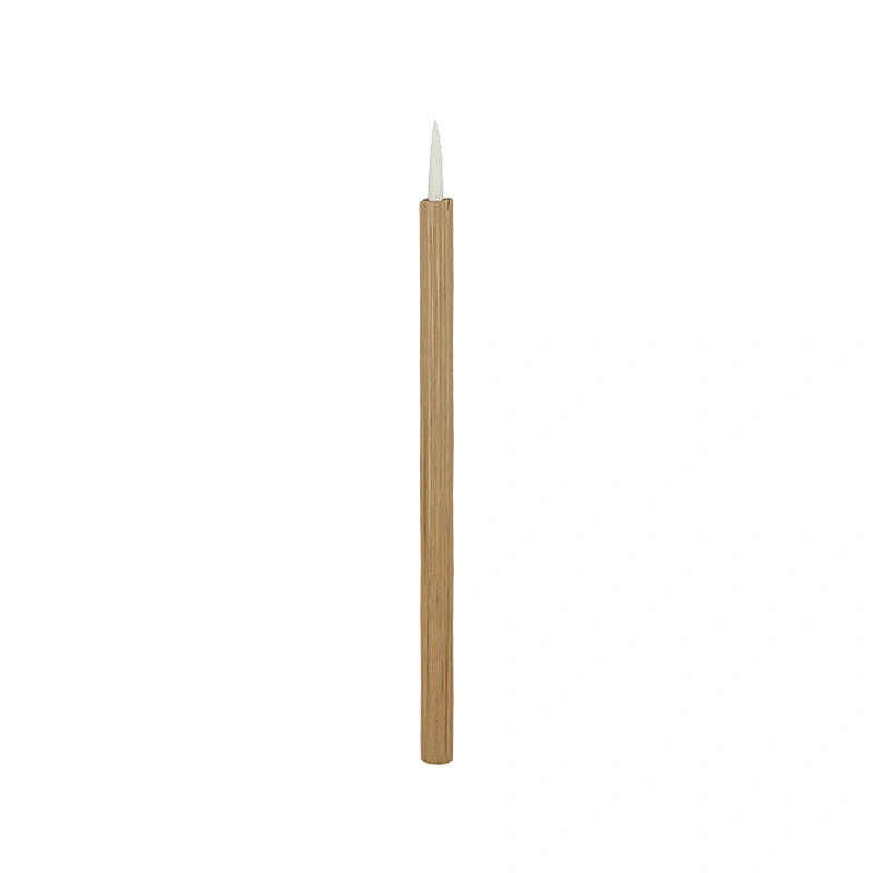 Wholesale 7kinds Hot Sale 50pcs/bag Disposable nylon mascara wands eyelash brushes with natural bamboo handle