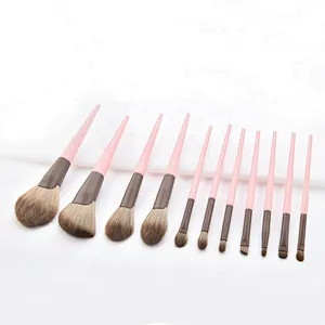 11pcs brush sets powder foundation blusher beauty makeup tools