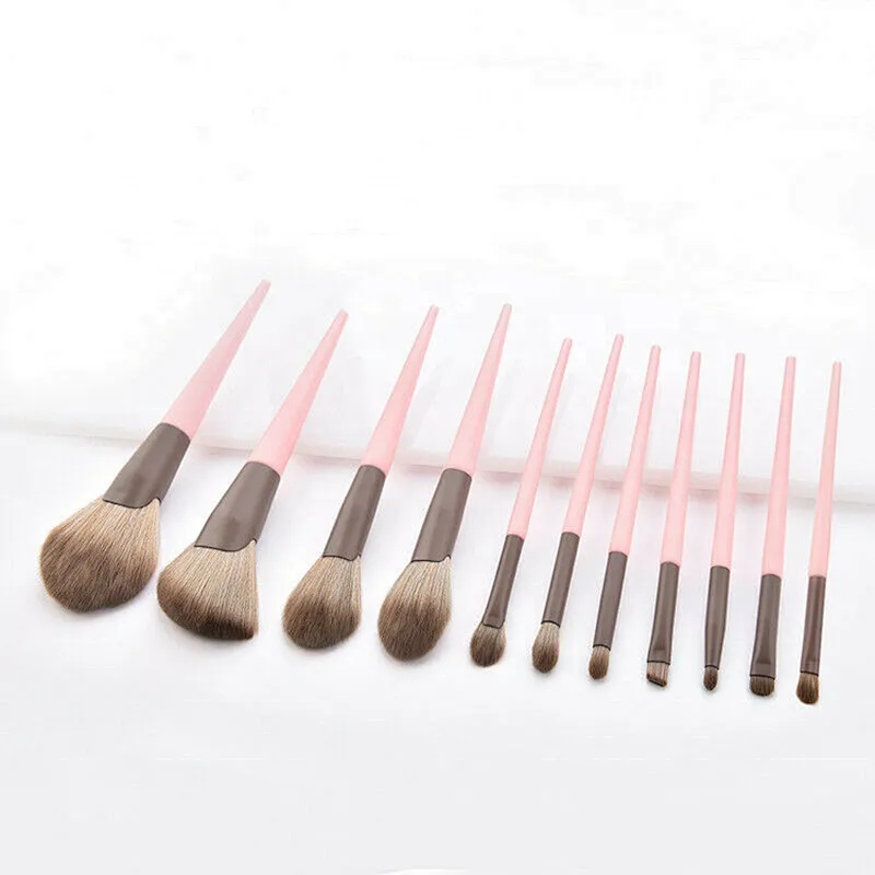 11pcs brush sets powder foundation blusher beauty makeup tools