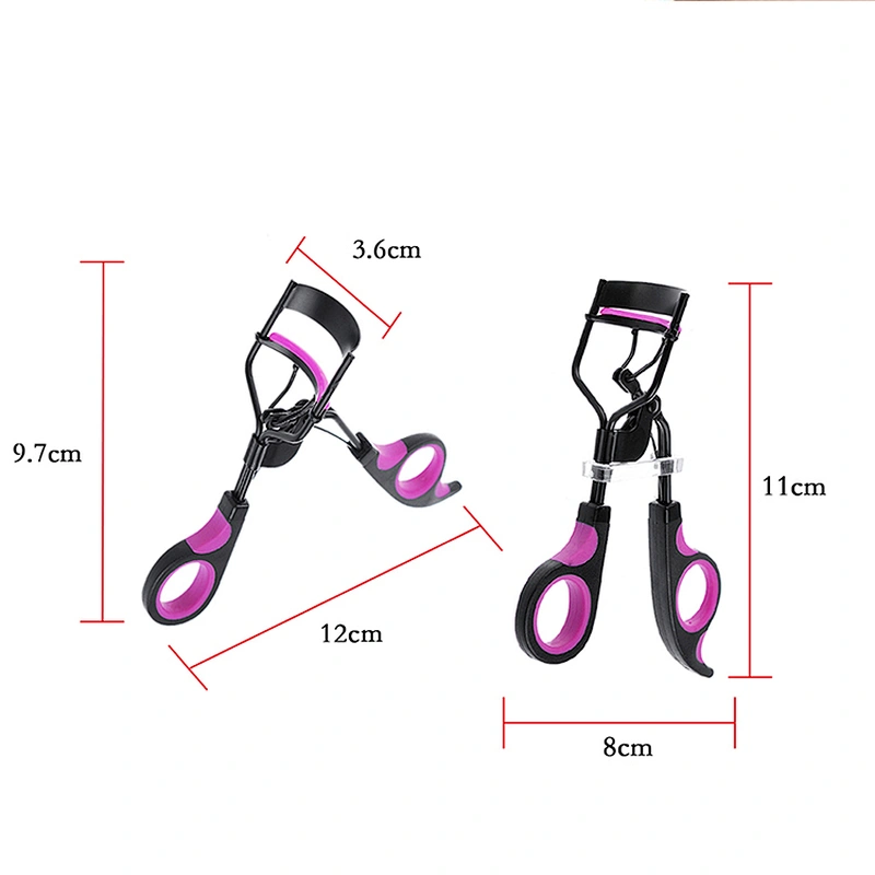 1Pc Pink/Blue/Black Cosmetic Eyelash Curler With Comb Tweezers Curling Eyelash Clip Cosmetic Eye Beauty Tool