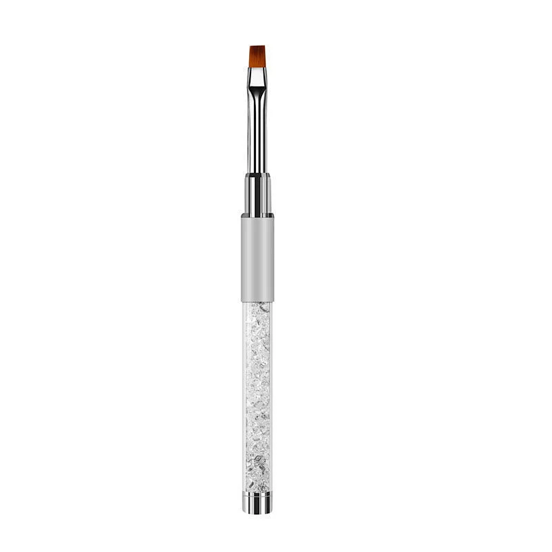 Professional Kolinsky Nail Art Brush Acrylic Nail Brush with Rhinestone